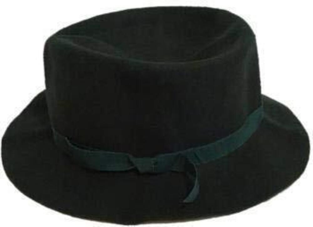 5664 Authentic Rolled Wool Maine Crusher Hat Hunter Green, X-Large 7 5/8